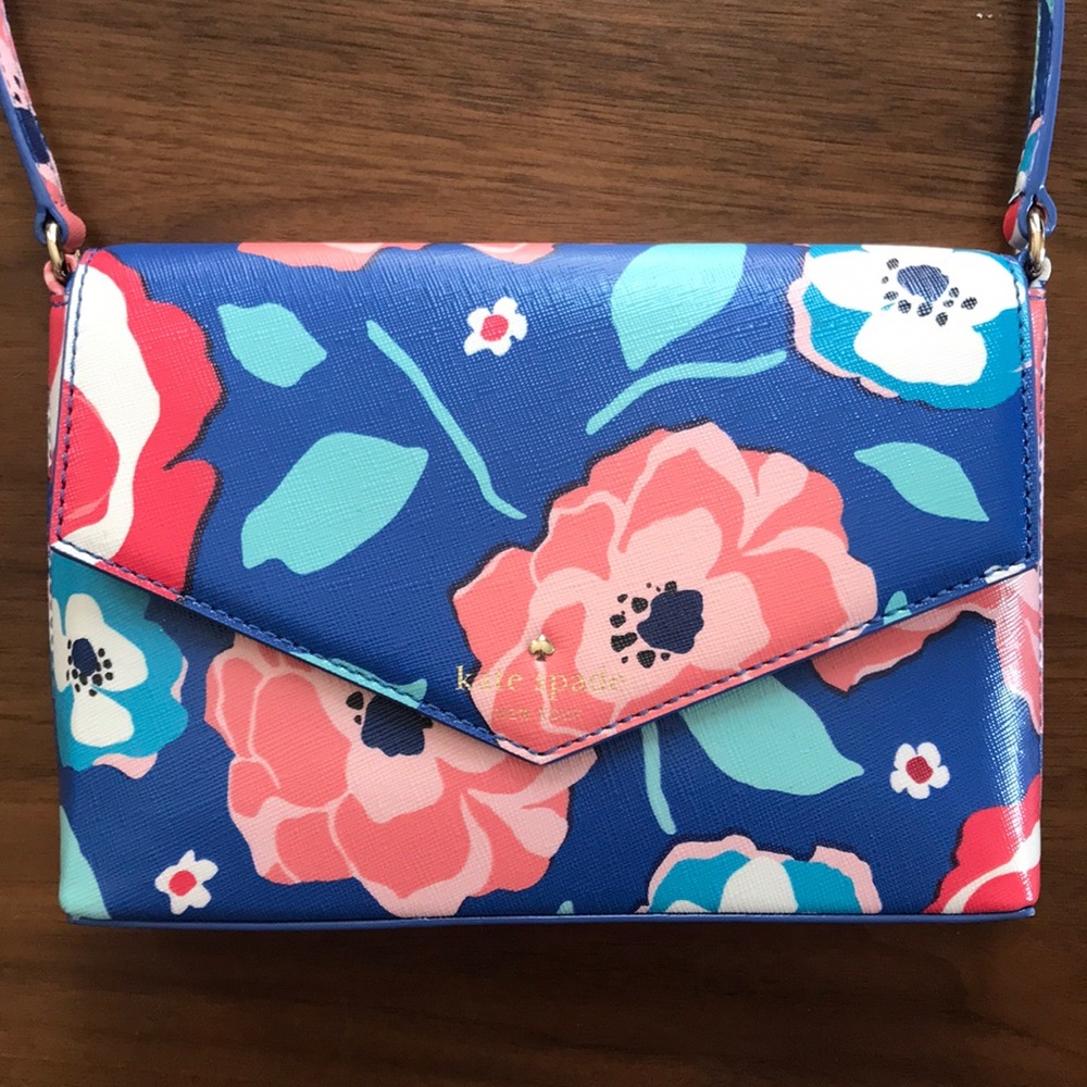Kate Spade Floral Crossbody Envelope Purse